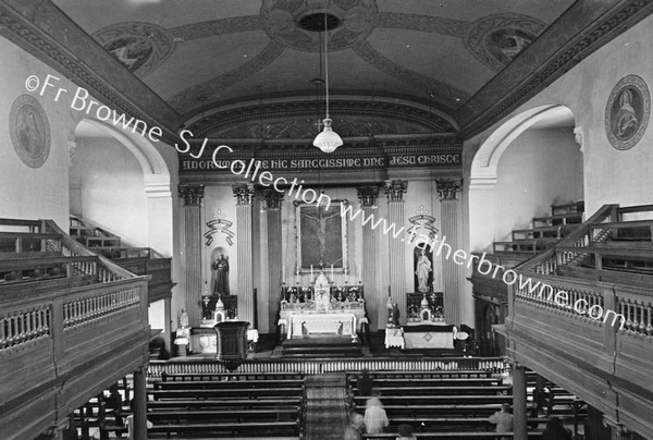 FRANCISCAN CHURCH LIBERTY STREET ( BROAD LANE ) TO BE DEMOLISHED   INTERIOR OF CHURCH FROM GALLERY